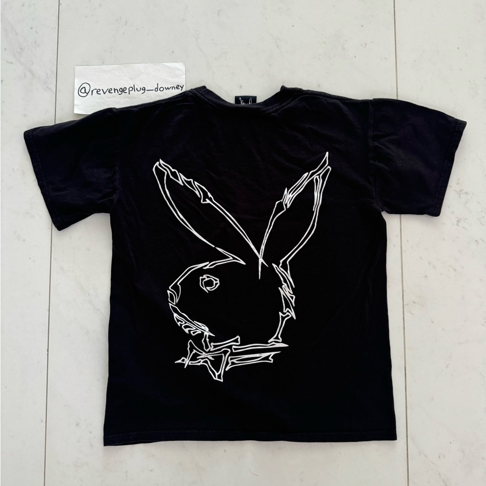 Revenge x Playboy Skull Bunny Tee Black